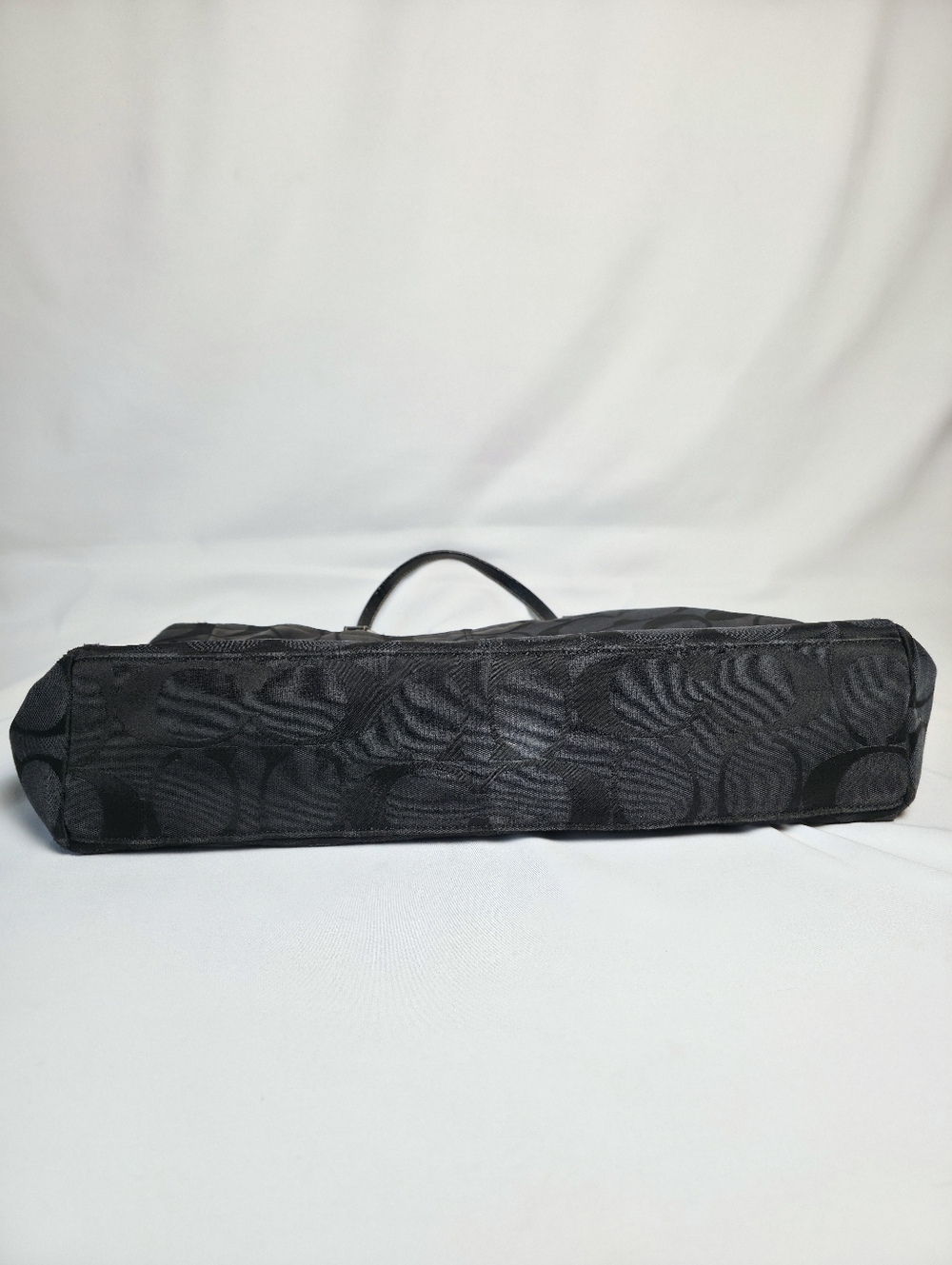 PROJECT Coach Black Canvas Tote 'C' Monogram Huge Shoulder Laptop Diaper Bag Y2K - Picture 8 of 16